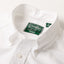 White button down oxford shirt, made in the USA, 100% cotton, white button, stitched placket. Gitman Vintage, collar.