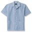 The Blue Stripe Linen Camp Shirt crafted from a breathable linen-cotton blend. Featuring a relaxed camp silhouette and classic stripe, this warm-weather staple delivers effortless summer style. Made in the USA.