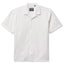 The White Seersucker Camp Shirt crafted from lightweight 3.5oz cotton seersucker. Featuring a breathable texture and relaxed camp silhouette, this warm-weather essential offers effortless summer style. Made in the USA.