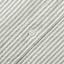 A green striped brushed oxford fabric placket, with a white button.