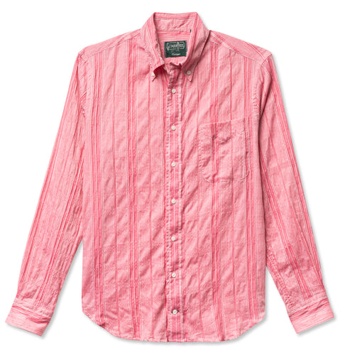 Pink Japanese Dobby Stripe
