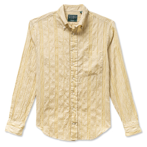 Yellow Japanese Dobby Stripe