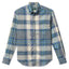 The Tan/Blue Archive Madras,  with a button down collar and front pocket.