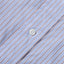 A white button on the lined placket.