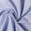 The texture on the Blue Striped Japanese Poplin.