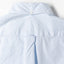 The back of Blue Ultralight Oxford shirt with a locker loop and back button on the collar.
