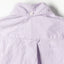 The back of Purple Ultralight Oxford shirt with a locker loop and back button on the collar.