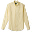 The Yellow Ultralight Oxford button down shirt made from 80s single yarn cotton with barrel cuffs, a chest pocket, and white buttons.