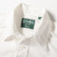 A close-up of the collar on the American Poplin 