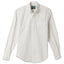 The White Striped Japanese Oxford shirt, with a front pocket and white buttons on a stitched placket.