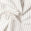 The texture of the fabric on the White Striped Japanese Oxford.