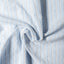 The texture of the fabric on the Blue Striped Japanese Oxford.