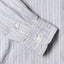 The Sleeve on the Blue Organic Cotton Dobby Stripe shirt.