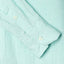 The Sleeves on the Teal Chambray Dobby Stripe shirt.