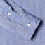 The Sleeves on the Blue Chambray Dobby Stripe shirt.