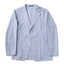 The Japanese-woven seersucker jacket with natural cooling texture. Unlined, unstructured, and made in the USA.