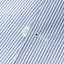 A look at the button and button hole on the Blue Stripe Seersucker Simple Jacket.
