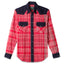 The Nicholas Daley Jamaican Bandanna Western shirt with two flap pockets and a stitched placket and button up collar.