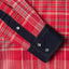 The pearl snap buttons on the cuff and sleeve of the Nicholas Daley Jamaican Bandanna  Western shirt.