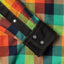 The pearl snap buttons on the cuff and sleeve of the Nicholas Daley Checkered Madras Western shirt.