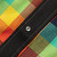 The Pearl snap button on the stitched placket.
