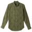The Olive Dobby Dot button down shirt with a front pocket and stitched placket.