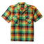 The Checker Madras Camp Shirt with two front pocket and a lined placket with white buttons.