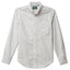 The White Striped Japanese  poplin shirt made from Japanese cotton features crisp breathable fabric with barrel cuffs, a chest pocket, and white buttons.