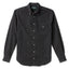Charcoal Silk Denim sport shirt features luxurious silk denim fabric, button-down collar, lined cuffs, chest pocket, and classic shirting construction.