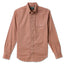 Burgundy Brushed Chambray sport shirt features soft brushed cotton chambray fabric, button-down collar, lined cuffs, chest pocket, and classic shirting construction.