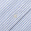 Blue striped button down oxford shirt, made in the USA, 100% cotton, white button, Gitman Vintage.