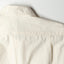 The back of the Ecru Nepped Silk shirt showing off the raw silk and the texture of the fabric.