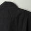 The back of the Black Nepped Silk shirt showing off the raw silk and the texture of the fabric.