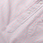 A close-up of the lined popover placket with white buttons.