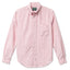 The Red Stripe Oxford, with a front pocket and a button down collar and a lined placket with white buttons.
