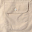 Close-up of the Tan 16-Wale Corduroy sport shirt's chest pocket, showcasing the textured cotton corduroy fabric and detailed construction.