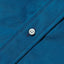 Close-up of the Blue 16-Wale Corduroy sport shirt's button placket featuring classic buttons and fine-wale cotton corduroy fabric.