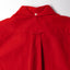 Back view of the Red 16-Wale Corduroy sport shirt featuring its classic shirting construction, center back pleat, and cotton corduroy fabric.