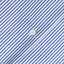 The button on the placket on the Blue Stripe Seersucker Camp Shirt.