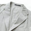 A closeup of the lapel of the Japanese seersucker Simple Jacket.