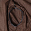 The inside of the sleeve of the Brown Donegal bouclé Simple Jacket.