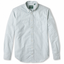 Green Stripe Oxford shirt features Portuguese-woven Cambridge Oxford cloth, mint green and white stripes, barrel cuffs, chest pocket, and classic Oxford construction.