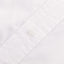 The button on the stitched placket on the White Zephyr Oxford shirt.