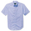 The Blue Zephyr Oxford Short Sleeve shirt crafted from lightweight, breathable zephyr oxford. Pre-washed for comfort and designed for warm-weather versatility from beach to dinner. Made in the USA.
