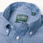The button down collar on the Classic Chambray Short Sleeve shirt.