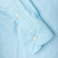 Teal button down oxford shirt, made in the USA, 100% cotton, white button, Gitman Vintage, buttoned sleeve, buttoned cuff.