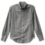 A classic grey flannel made from a soft cotton twill, with a front pocket and white buttons made in the USA.