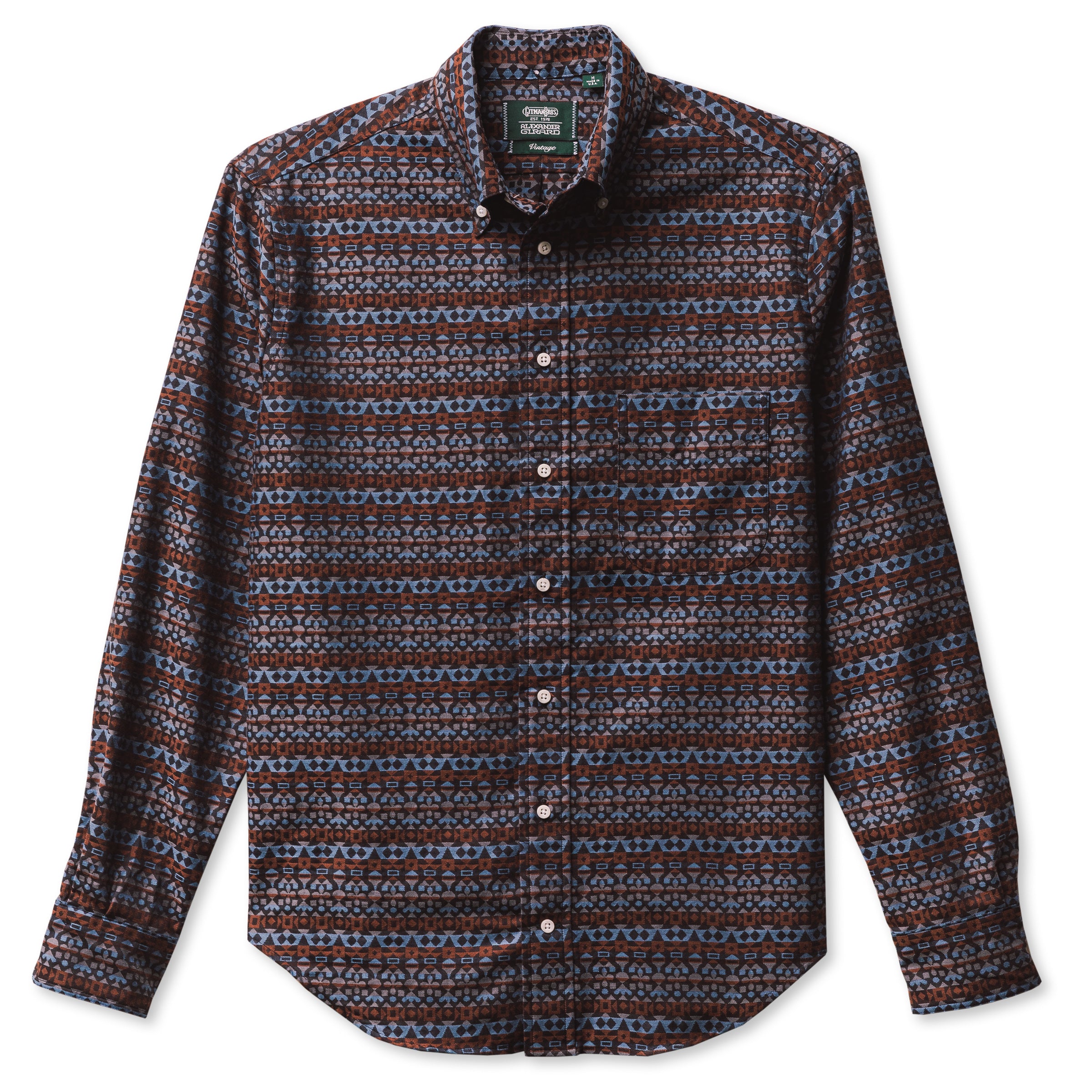 Alexander Girard Sepia & Silver Woven Brocade