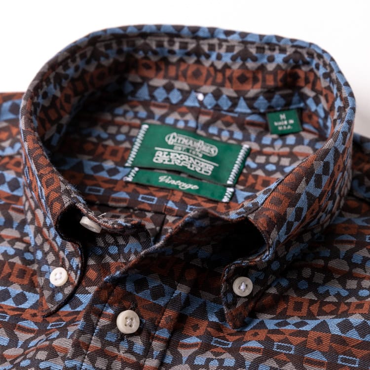 Alexander Girard Sepia & Silver Woven Brocade
